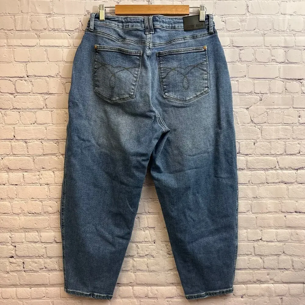 Judy Blue High Waisted Barrel Stitch Thru Pocket Blue Jeans Women's 16W